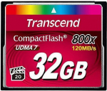MEMORY COMPACT FLASH 32GB/800X TS32GCF800 TRANSCEND