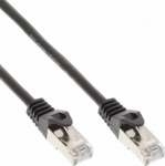 InLine Patchcord SF/UTP Cat.5e, czarny 25m (72525S)