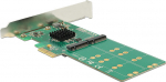 Delock PCI Express Card > 4 x internal M.2 Key
