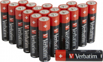 Verbatim ALKALINE BATTERY AA 20 PACK, (HANGCARD) 49877, Single-use