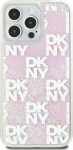 DKNY DKNY Liquid Glitter Multilogo - Case iPhone 15 Pro Max (pink)