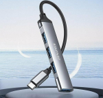 Awei HUB CL-150T 4xUSB-A czarny black