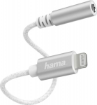 Hama 00187210 Lightning Adapter to 3.5mm Audio Socket, White