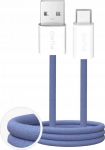 Kabel USB Puro USB-A - USB-C 1.5 m Niebieski (8018417498749)