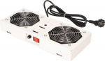 ROLINE ventilation unit - 2 L&uuml;fter - RAL 7035, Hellgrau - 48.3 cm (19")
