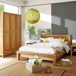 Night stand CHICAGO NEW, 50x40xH45cm, with shelf, wood: oak veneer, color: natural