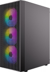 Antec AX27 RGB ELITE - Mid tower Gaming - Side panel with window (hardened glass)