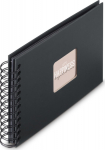 Hama "Fine Art" Spiral NewBlack 24x17 50 schwarze Seiten 9833