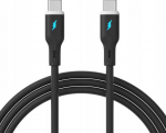Kabel USB Akyga USB-C - USB-A 1 m Czarny (AK-USB-67)