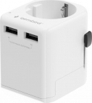 POWER ADAPTER EU TO UNIV. 12W/WHT TPA-EU2A12-01-W GEMBIRD