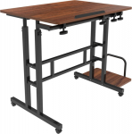 Maclean Mobile adjustable desk MC-124 B max 50kg, height adjustment 67-115 cm, countertop 80x60 cm