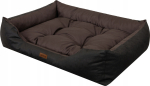 Hobbydog R1 PUFFY OXFORD BROWN BED - CZARNE