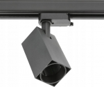 GTV Track light fixture 1-phase LIMA GU10 max.20W AC220-240V IP20 black square XLT-LMAGU10KC-NB