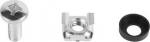 Lanberg | 19" Mounting screws set (basket, washer, screw), 10 pcs | AK-1304-S