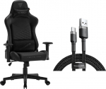 Armchair SENSE7 Spellcaster Senshi Edition black + kabel usb