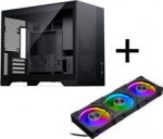 PHANTEKS XT M3 PC-Geh&auml;use, Mini-housing + D30 PWM Regular Airflow D-RGB L&uuml;fter, 3er Pack, schwarz