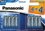 Panasonic Evolta patarei LR6EGE/8B (4+4)