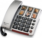 BigTel 40 Plus - Analog phone - Corded handset - Silber