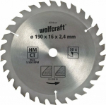 wolfcraft GmbH Wolfcraft 6731000 Tungsten carbide circular saw blade 140 x 12.75 mm Number of teeth 18 1 St