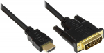 Alcasa Good Connections HDMI cable.-DVI-D 24+1 St. schwarz 1m