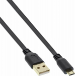 Cable USB InLine USB-A - microUSB 0.5 m Czarny (31705F)
