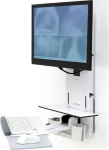ERGOTRON PATIENT ROOM VL18 STS WM, BRIGHT WHITE