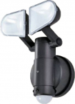 Schwaiger LED 2-fold sensor light 400 Lumen Schwarz