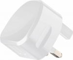MicroConnect Dual USB charger 2.1 A UK, DC 5V, 2.1A, White charges up