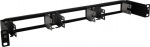 EFB Elektronik EFB-Elektronik - subrack panel - 150 Pair, with back panel frame - Rack mountable - Jet Black, RAL 9005 - 3U - 48.3 cm (19")