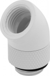 Corsair Fitting (adapter),XF Adapter 2-pack (45&deg; Angled rotary; glossy white)