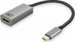 A.C.T. Kern Videoadapter - 24 pin USB-C male to HDMI female - 15 cm - Grau - unterst&uuml;tzt 4K 60 Hz (4096 x 2160)
