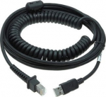 Datalogic connection cable, USB - connection cable, USB, coiled, length: 5 m, colour: black