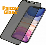 Ekraanikaitseklaas Apple iPhone 11 / XR, &uuml;mbrises&otilde;bralik, must, privaatsusfiltriga, PanzerGlass