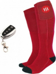 Glovii Heated socks with a remote control, size 35-40, red