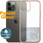 Kaitse&uuml;mbris ClearCase, Apple iPhone 12 Pro Max, klaasist tagak&uuml;ljega, roosakuldne / l&auml;bipaistev, PanzerGlass