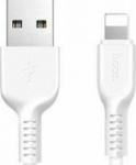 Kabel USB Hoco USB-A - Lightning 1 m White (6957531068815)