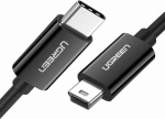 Kabel USB Ugreen USB-C - miniUSB 1 m Czarny (UGR1134BLK)