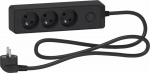 Schneider Electric Odace surge protection power strip 3 jack 1.5 m czarna (ST9331B)