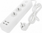 Power Strip LTC Smart Home 3 jack 1.7 m White (LXU401)