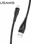 Cable USB Usams USB-A - Lightning 1 m Czarny (63788-MP)