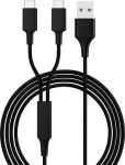 smrter Hydra DUO Ladekabel, Typ USB-C, 120cm, black retail