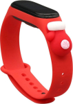 Hurtel Strap Xmas opaska do Xiaomi Mi Band 6 / Mi Band 5 świąteczny silikonowy pasek bransoletka czerwony (rękawiczka)