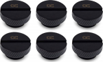 Alphacool Eiszapfen Verschlussschraube G1/4, schwarz -6er Pack