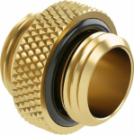 Barrow Adapter gerade G1/4 Zoll AG auf G1/4 Zoll AG, 5mm - gold
