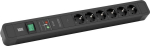 Bachmann Primo 2 - 2 m - 1.5 mm&sup2; - Schwarz - 6 AC-Outputs