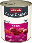 ANIMONDA GranCarno Adult with hearts - wet dog food - 800g