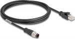 Delock Netzwerkkabel - M12 (4-pole) (M) zu RJ-45 (M)