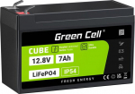 BATTERY LITOWO-ŻELAZOWO-FOSFORANOWY LiFePO4 Green Cell Cube 12.8V 7Ah LFPGC12V7AH
