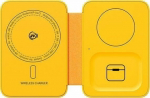 Loader Wekome WEKOME WP-U172 - Wireless charger 3w1 z MagSafe do iPhone, Apple Watch i AirPods + mirror (Yellow)