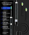 ExtraLink EXTRALINK SONIC TOOTHBRUSH BLACK 5 MODES